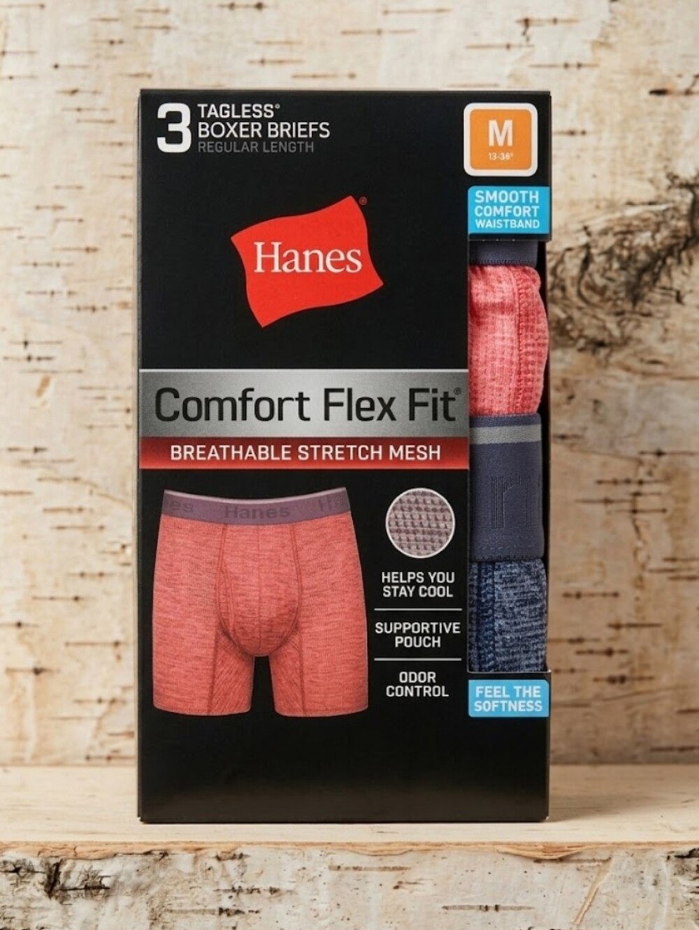 Mesh Comfort Flex Boxer Briefs